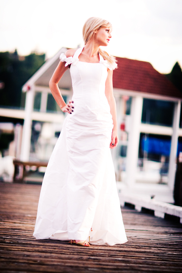 bride in white a-line style gown - photo by Seattle wedding photographer Yours by John 
